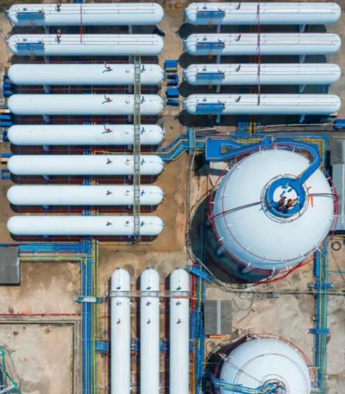 Port storage tanks and terminal infrastructure